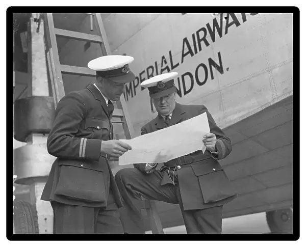 Captain A. S. Wilcockson (right) and First Officer G