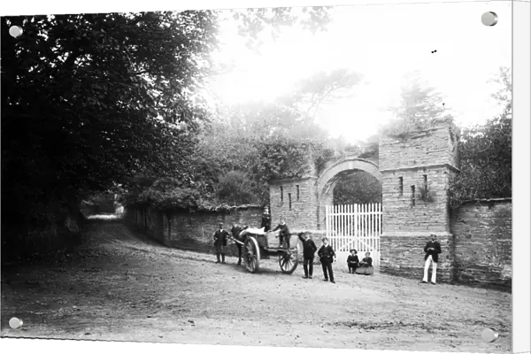 Prideaux Place gatehouse, Padstow, Cornwall. Early 1900s