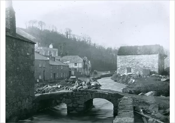 Tolcarne Bridge, Newlyn, Cornwall. Before 1880