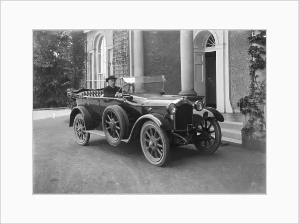 A Rover 12 with the Bishop of Truro at the wheel, Feock, Cornwall. Around 1922