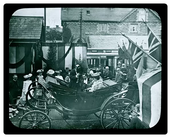 The Royal Visit by the Prince and Princess of Wales, Grampound Road, Cornwall. 15th July 1903