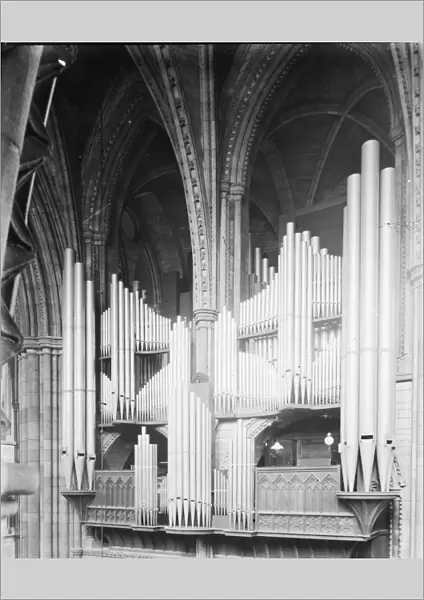 Truro Cathedral organ, Truro, Cornwall. Around 1910