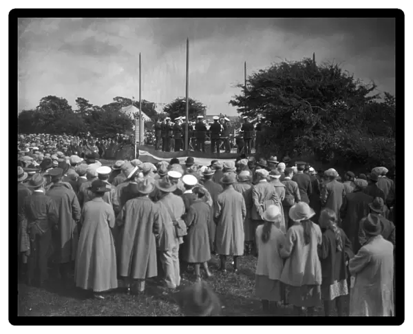 Bugle band contest, Bugle, Cornwall. Probably 1909