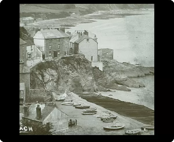 Cawsand from the south, Rame, Cornwall. Early 1900s