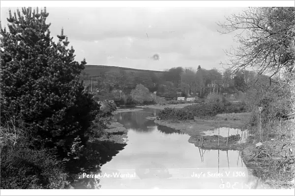 The River, Perranarworthal, Cornwall. April 1928