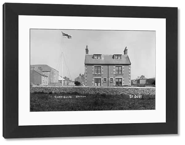 Coastguard cottages, St Just in Penwith Churchtown, Cornwall. Early 1900s