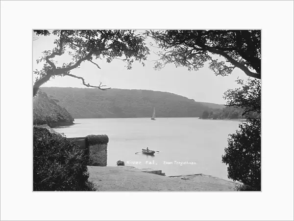 View of River Fal from Tregothnan, St Michael Penkivel, Cornwall. Probably early 1900s