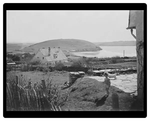 Brea Hill from Greenaway, Trebetherick Point, St Minver, Cornwall. 1920s or 1930s