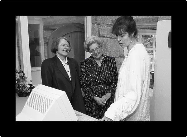Library Opening, Taprell House, North Street, Lostwithiel, Cornwall. April 1993