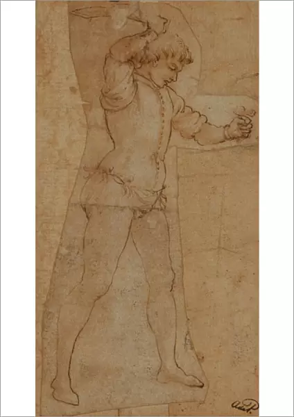 Youth Brandishing a Cutlass, Maso Finiguerra (1426-1464)