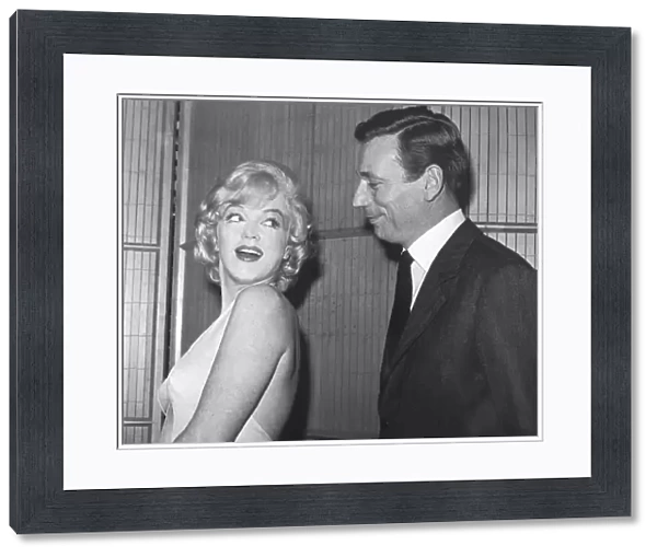 Marilyn Monroe and her Co-star Yves Montand