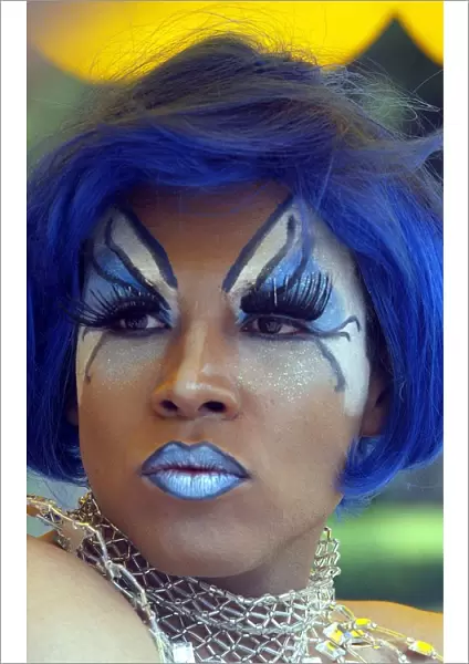 Mexico-Parade-Pride-Blue-Portrait-Face