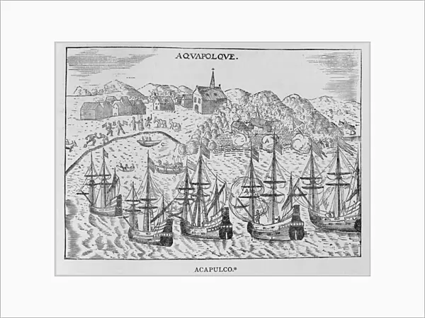Acapulco, from Jean-Baptiste Labat (1663-1738)s Nouveau Voyage, vol ii
