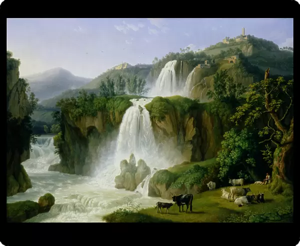 The Waterfall at Tivoli, 1785 (oil on canvas)