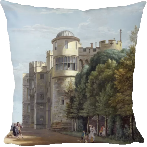 The North Terrace, Windsor Castle, looking East (w  /  c on paper)
