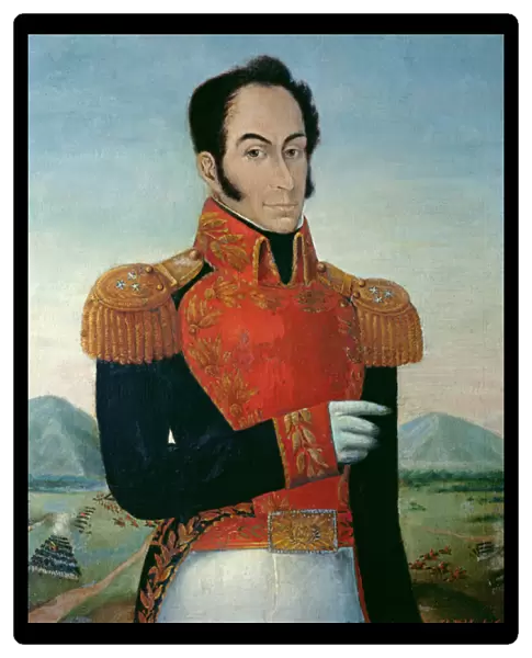 Simon Bolivar (1783-1830) (oil on canvas)