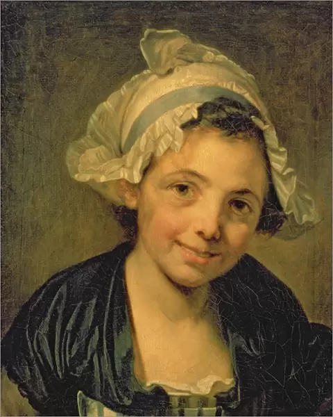 Girl in a Bonnet, 1760s (oil on canvas)