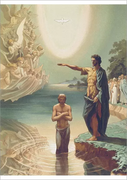 The Baptism of Christ, c. 1860 (litho)