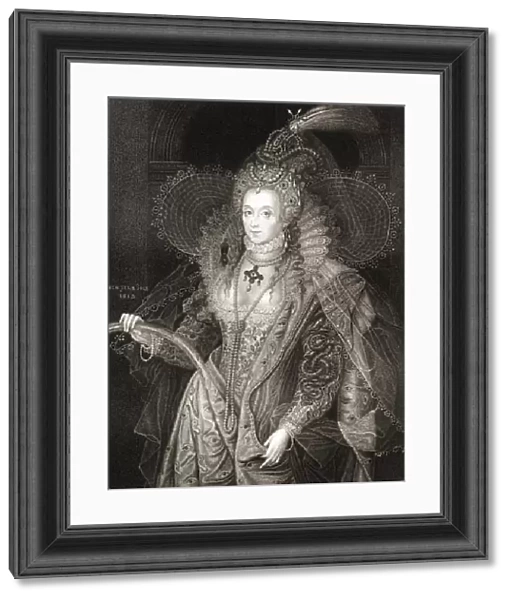 Queen Elizabeth I (1533-1603), from Lodges British Portraits, 1823