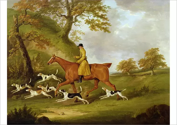 Huntsman and Hounds, 1809 (oil on canvas)