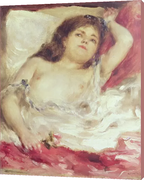 Semi-Nude Woman in Bed: The Rose, before 1872 (oil on canvas)