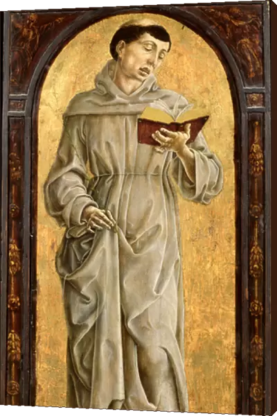 St. Anthony of Padua (1195-1231) Reading (oil on panel)