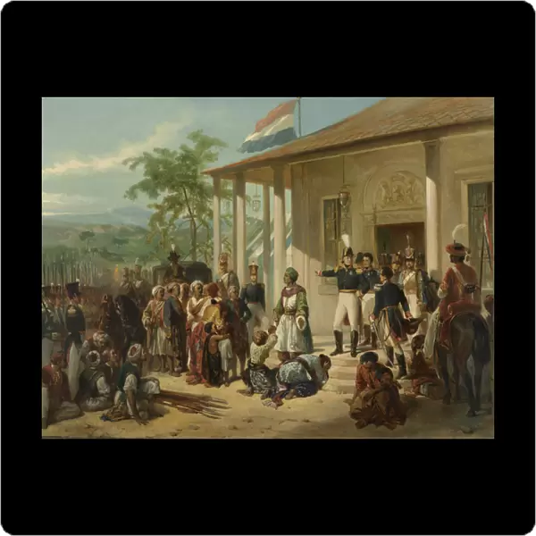 The Arrest of Diepo Negoro by Lieutenant-General Baron De Kock, c. 1830-35 (oil on canvas)