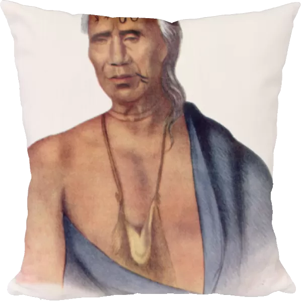 Lap-Pa-Win-Soe, a Delaware Chief, illustration from The Indian Tribes of North America, Vol