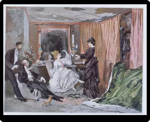 The Dressing Room of Hortense Schneider (1833-1920) at the Theatre des Varietes, 1873