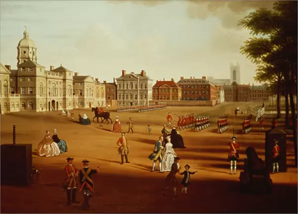 The 2nd Footguards (Coldstream) on Parade at Horse Guards, c. 1750
