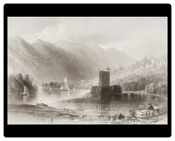 Narrow Water Castle, County Down, Northern Ireland, from Scenery and Antiquities
