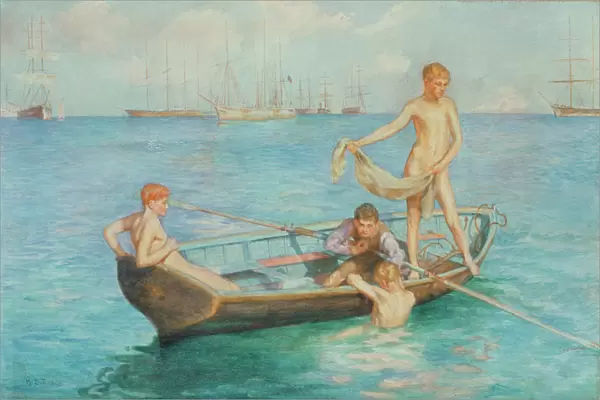 August Blue, 1896 (w  /  c on paper)