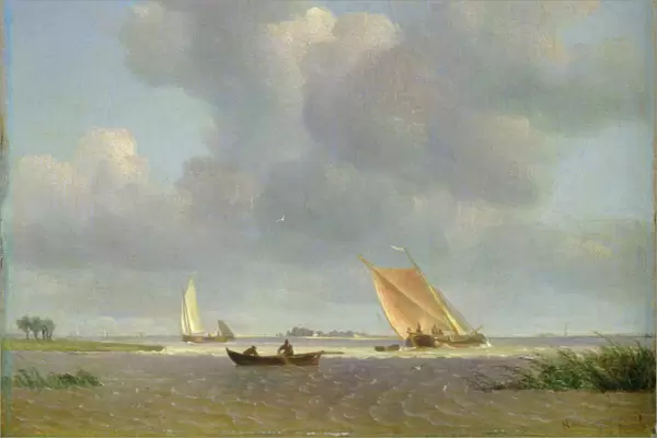A fresh breeze on the Elbe, c. 1830 (oil on canvas)