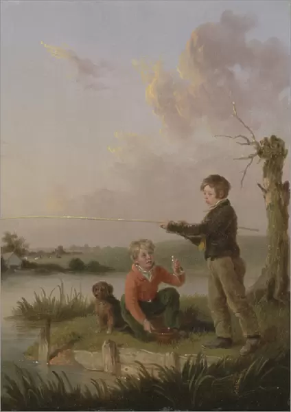 The Young Anglers (oil on panel)