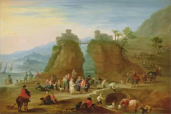 Figures and cattle, 17th century