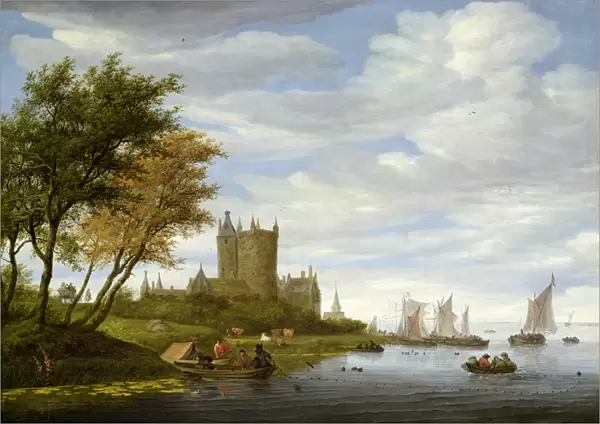 River Estuary with a castle