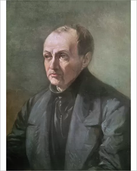 Auguste Comte (1798-1857) (oil on canvas)