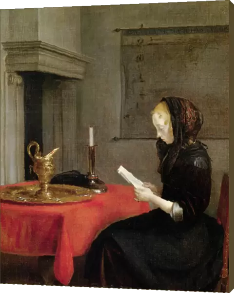 Woman Reading, c. 1662 (oil on canvas)