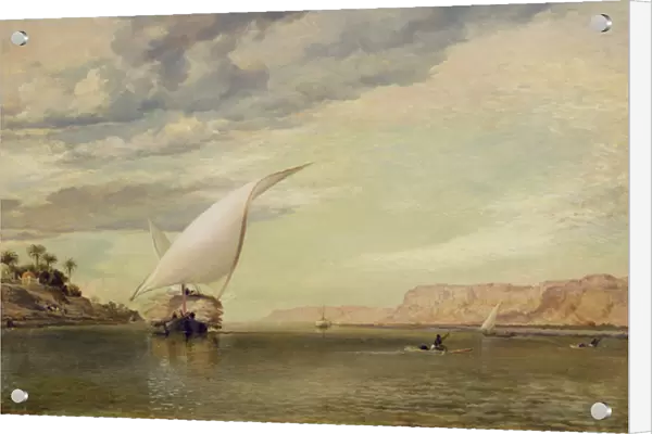On the Nile (oil on canvas)