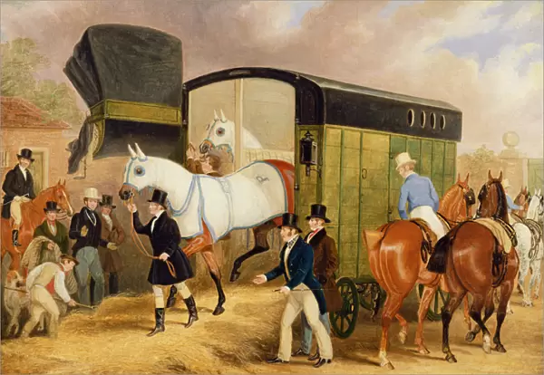 The Derby Pets: The Arrival, 1842 (oil on canvas)