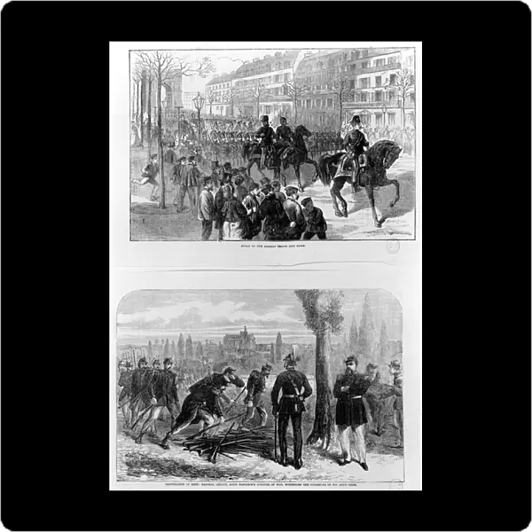 Entry of the German troops into Paris, 2nd March 1871; Capitulation of Metz, 27th October 1870