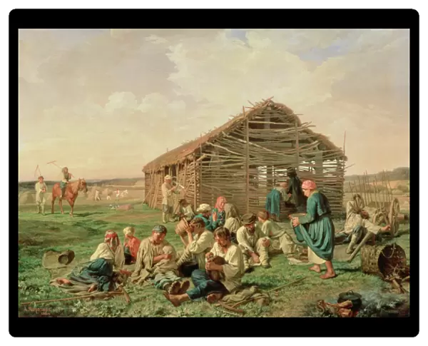 Rest during Haying, 1861 (oil on canvas)