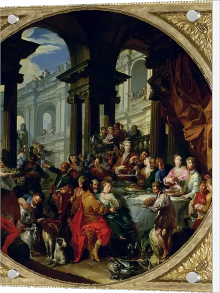 Feast under an Ionic Portico, c. 1720-25 (oil on canvas)