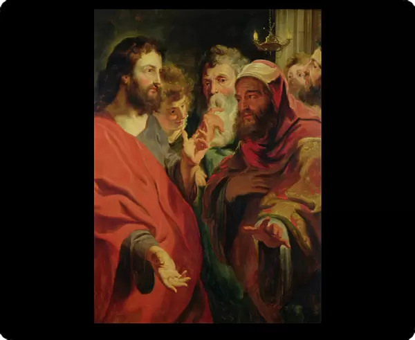 Christ Instructing Nicodemus (oil on canvas)