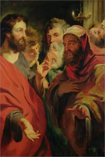 Christ Instructing Nicodemus (oil on canvas)