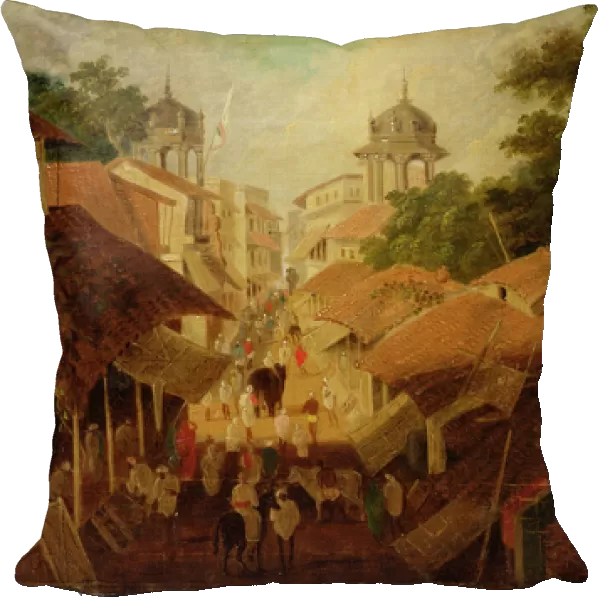 Street in Patna, c. 1825 (oil on canvas)