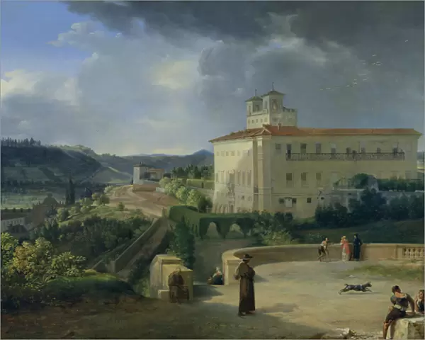 View of the Villa Medici, Rome, 1813 (oil on canvas)