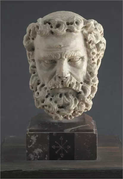 Head of a Bearded Man, 1312-14 (marble)