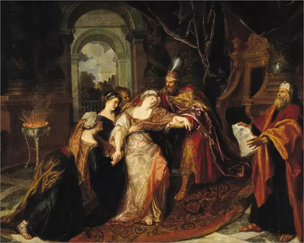 Esther before Ahasuerus, before 1697 (oil on canvas)