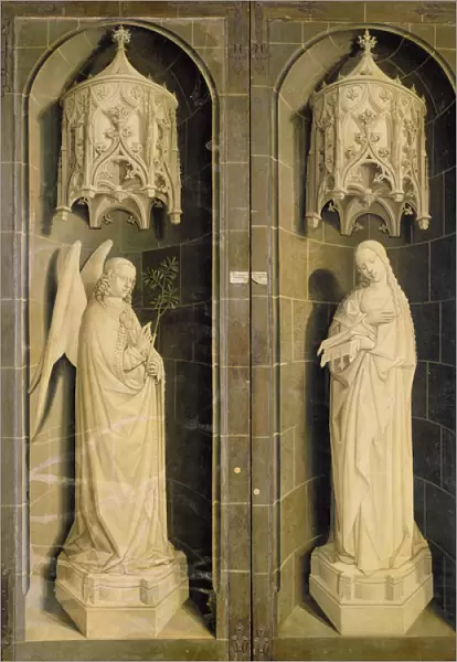 The Annunciation, outer panel from the Triptych of Moses and the Burning Bush, c